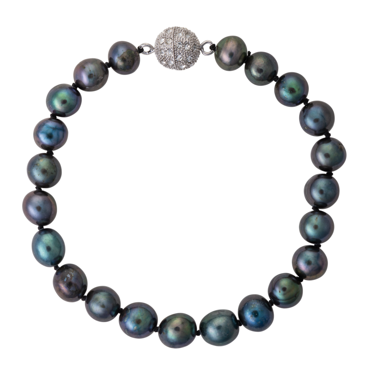 Delicate Freshwater Cultured Pearl Bracelet with Crystal Clasp