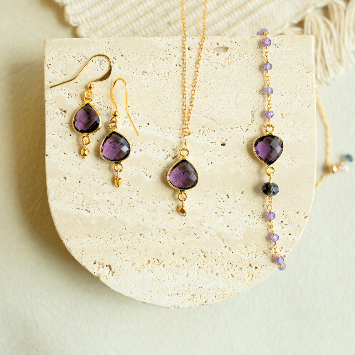Ballet Collection — Quartz &amp; Amethyst Jewelry Set