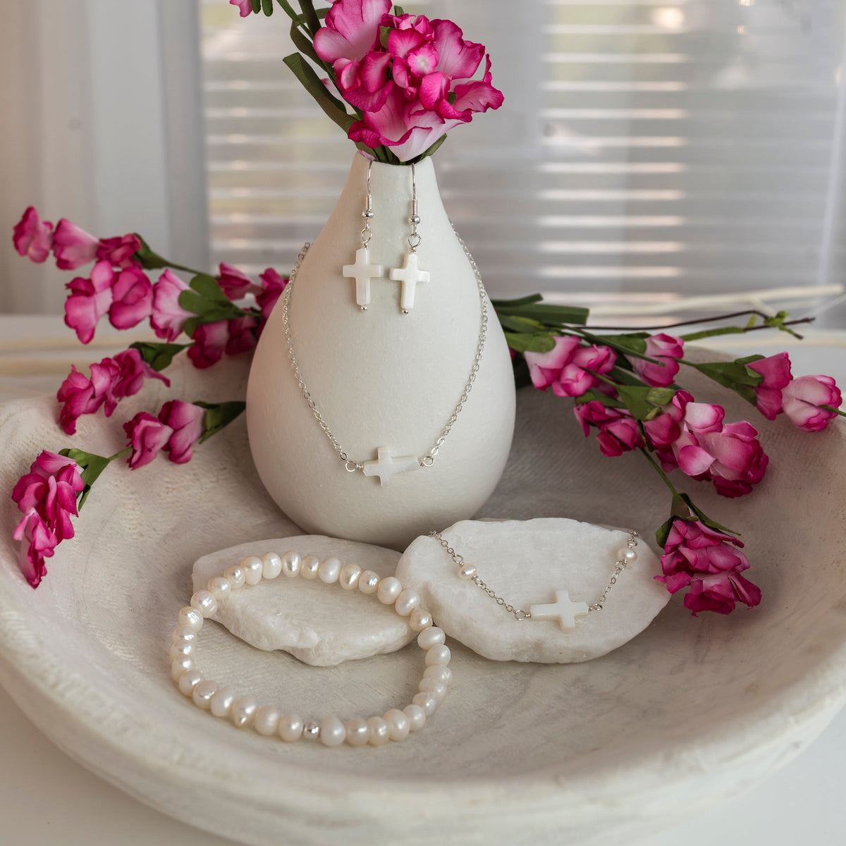 Blessing Bracelet — Freshwater Cultured Pearls